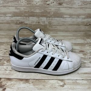 Adidas Superstar B42369 White Lace Up Low Top Sneakers Women's Size 7